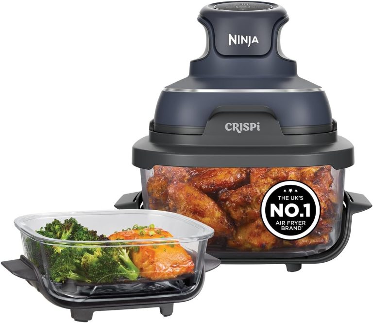 Ninja CRISPi 3.8L 4-in-1 Glass Air Fryer, Cyberspace Blue, FN101UKGY