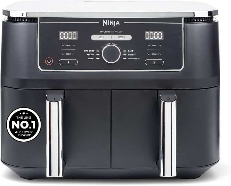Ninja Foodi MAX Dual Zone 9.5L Air Fryer, Black - AF400UK